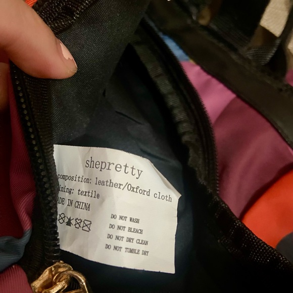 ShePretty Colorful Geometric Backpack - Picture 3 of 6